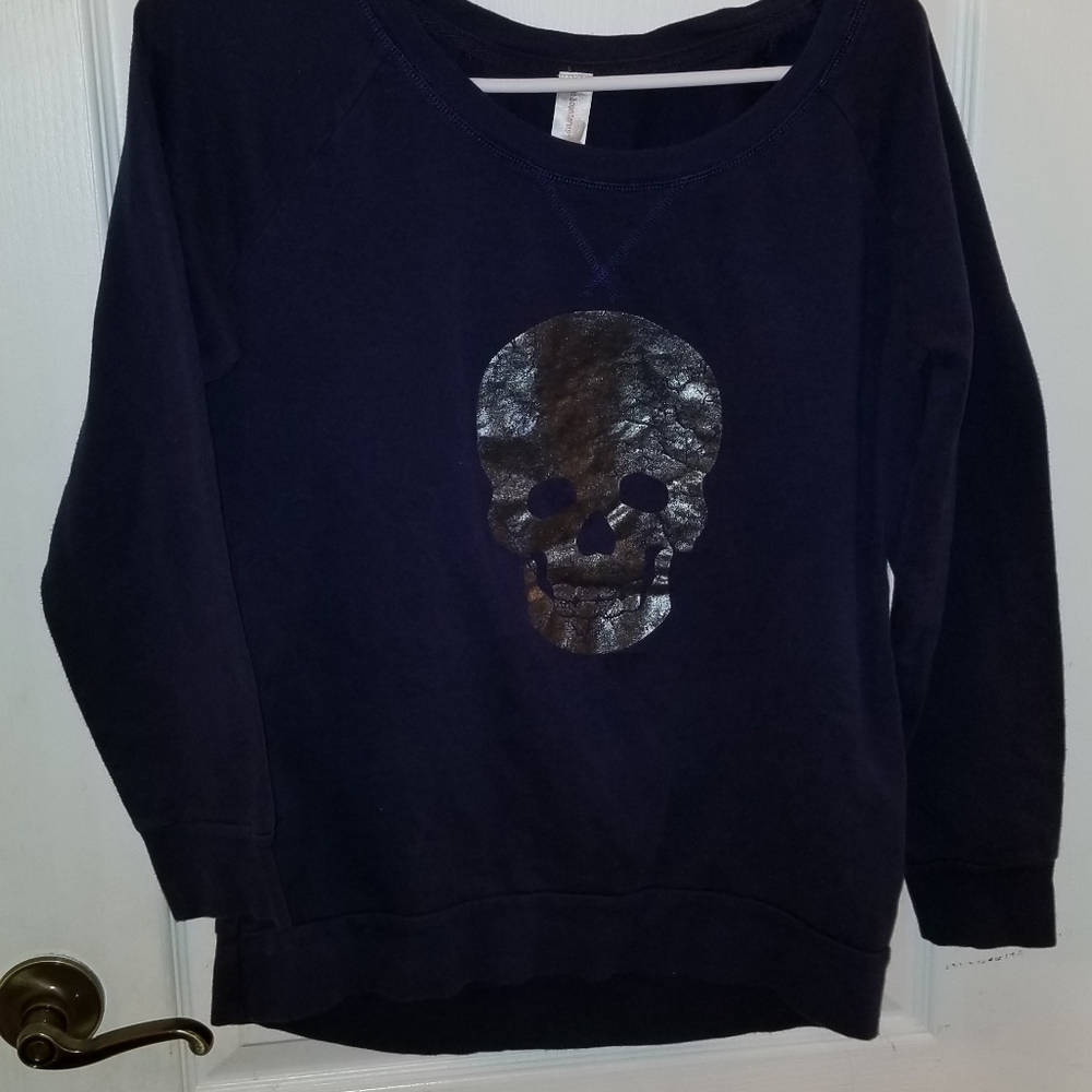 NO BOUNDARIES Long sleeve Navy shirt